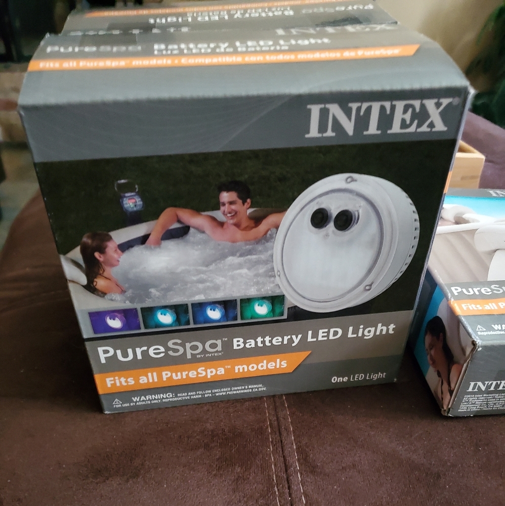 Intex PureSpa battery led light.